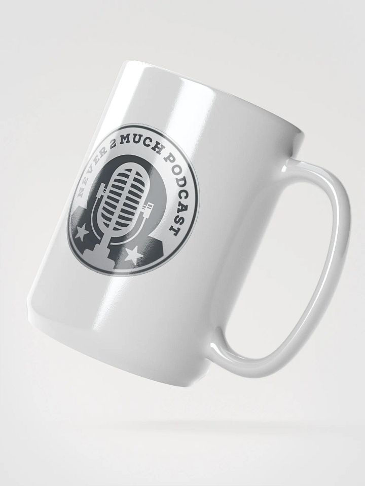 Never 2 Much Podcast Vintage Mic Mug product image (2)