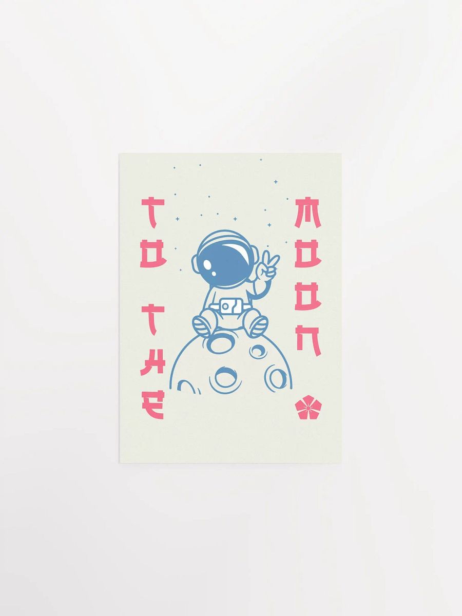 Anime poster: To the Moon — vaporwave poster, sport/space poster, manga art print, Japanese space wall art, Japan poster, 80s print product image (6)