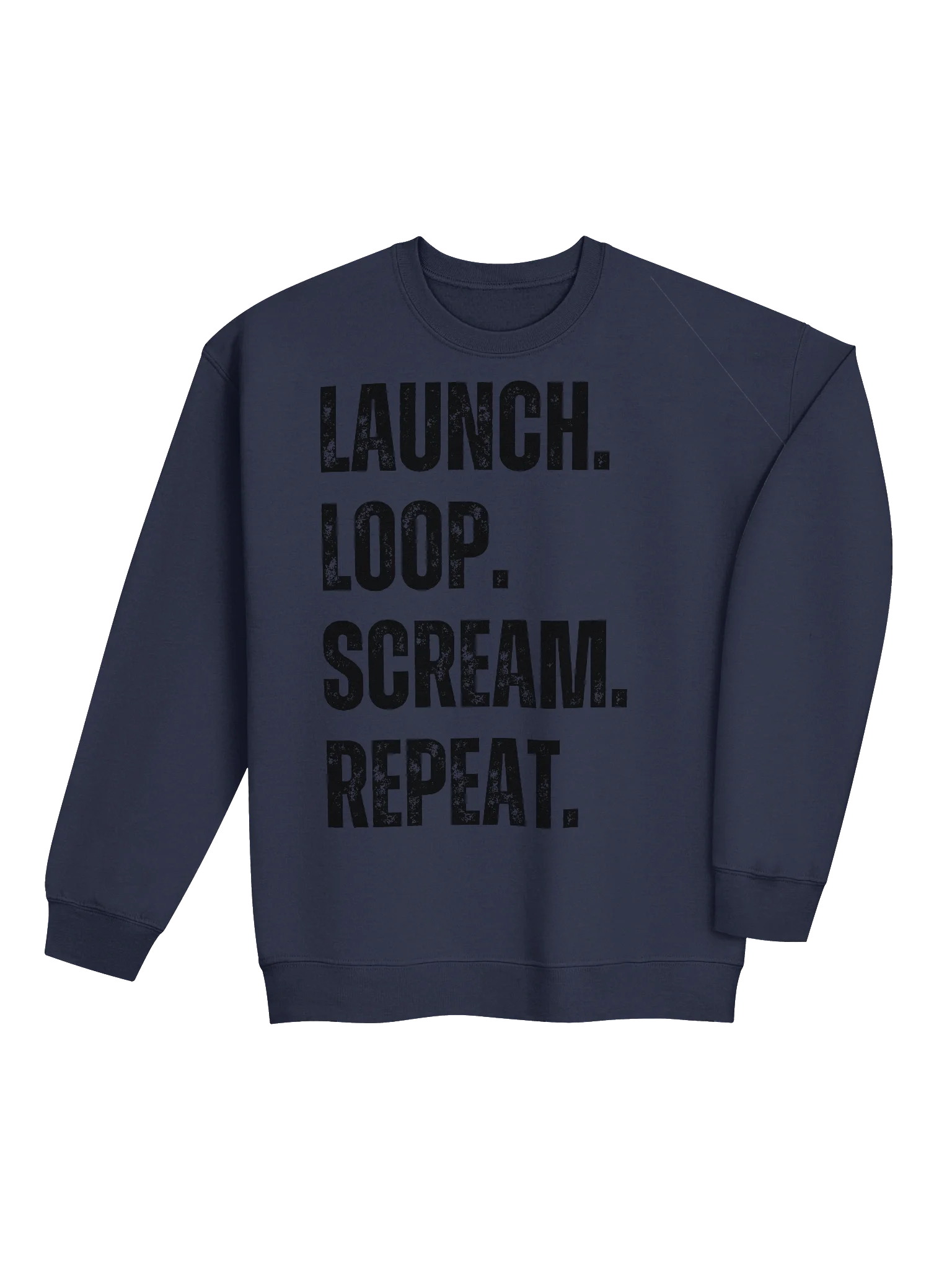 Launch Loop Scream Repeat Sweatshirt – Roller Coaster Thrill Ride Apparel product image (3)