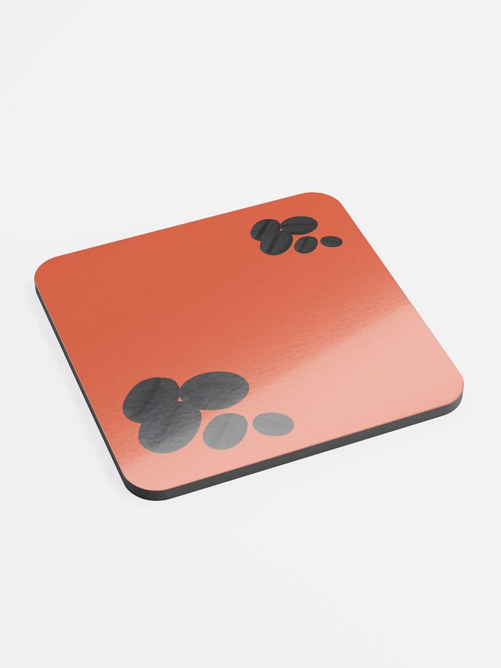 Orange Black Coffee Beans Coaster product image (2)
