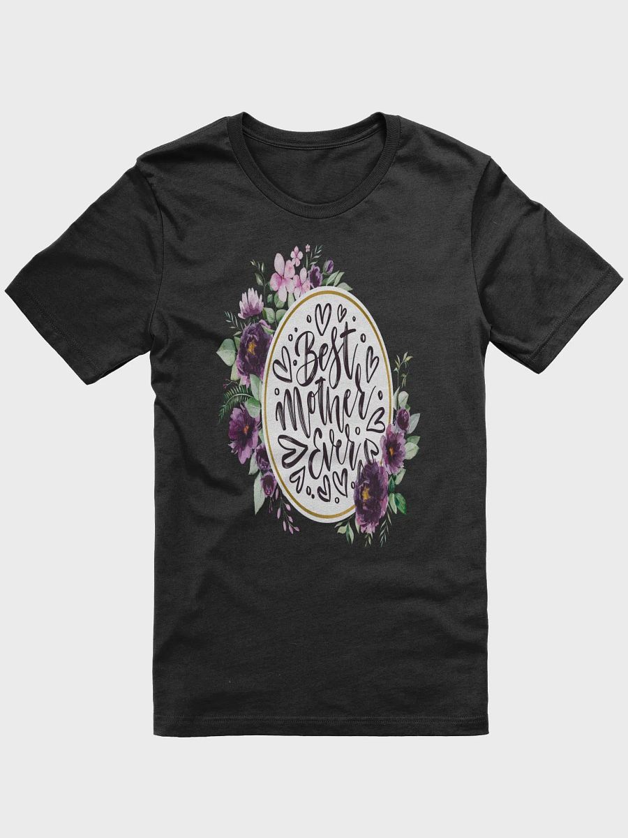 Mothers Day Floral Wreath Best Mother Ever T-Shirt product image (4)