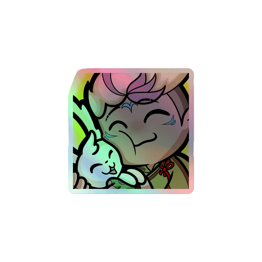AfressHug Emote Holographic Sticker product image (1)