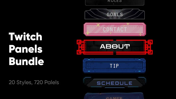 Twitch Panels Mega Bundle product image (1)