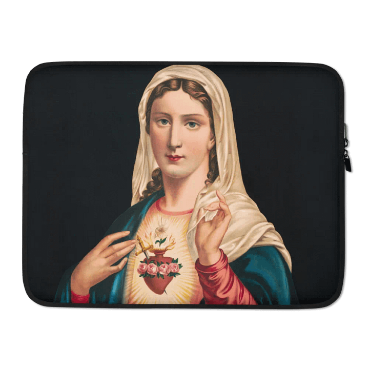 Heart of Mary Laptop Sleeve product image (2)
