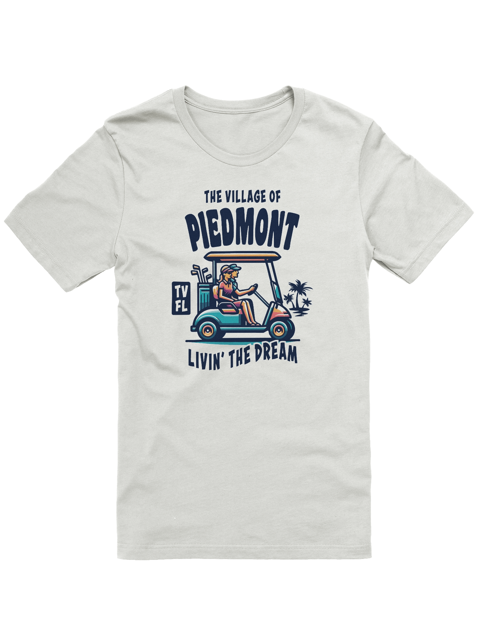 The Village of Piedmont TV FL Golf Cart Design T-Shirt product image (7)