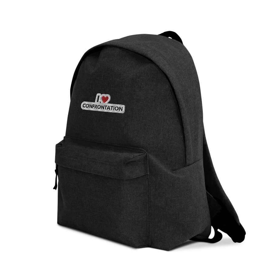 I <3 Confrontation embroidered backpack (bubble design) product image (3)
