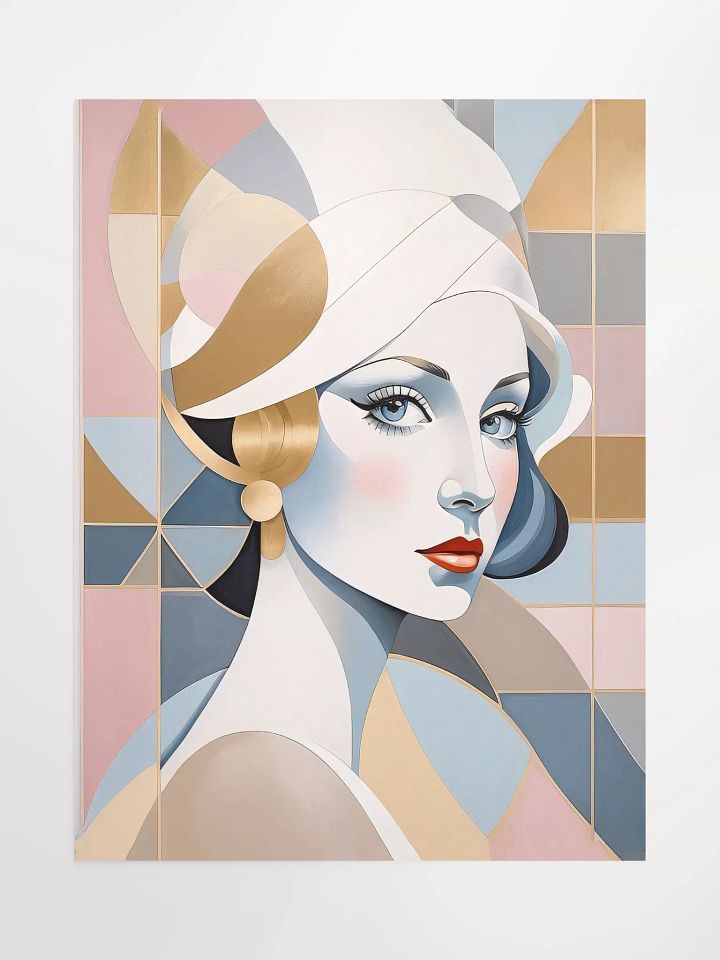Lady Pastel Poster - Medium Size 18x24 Inches product image (1)