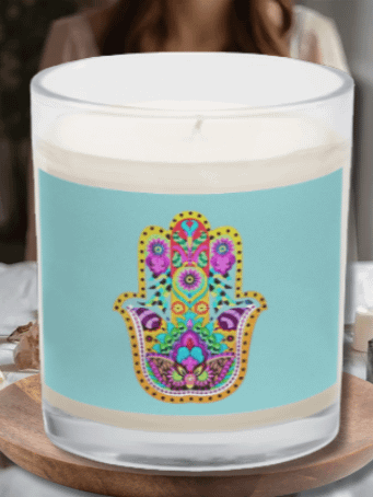 Radiant Hamsa Bloom - Soy Candle product image (2)