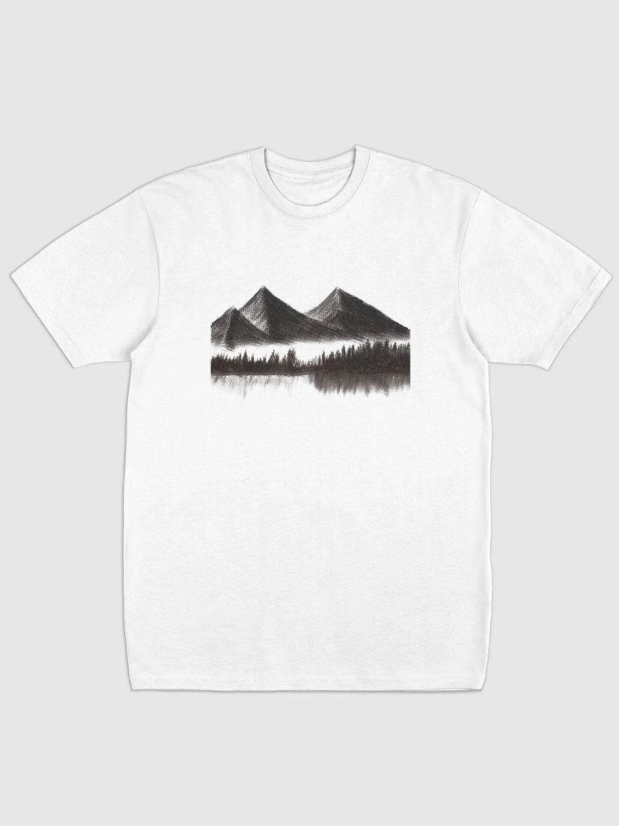 Pencil sketch of a mountainous landscape Men's Tee product image (1)