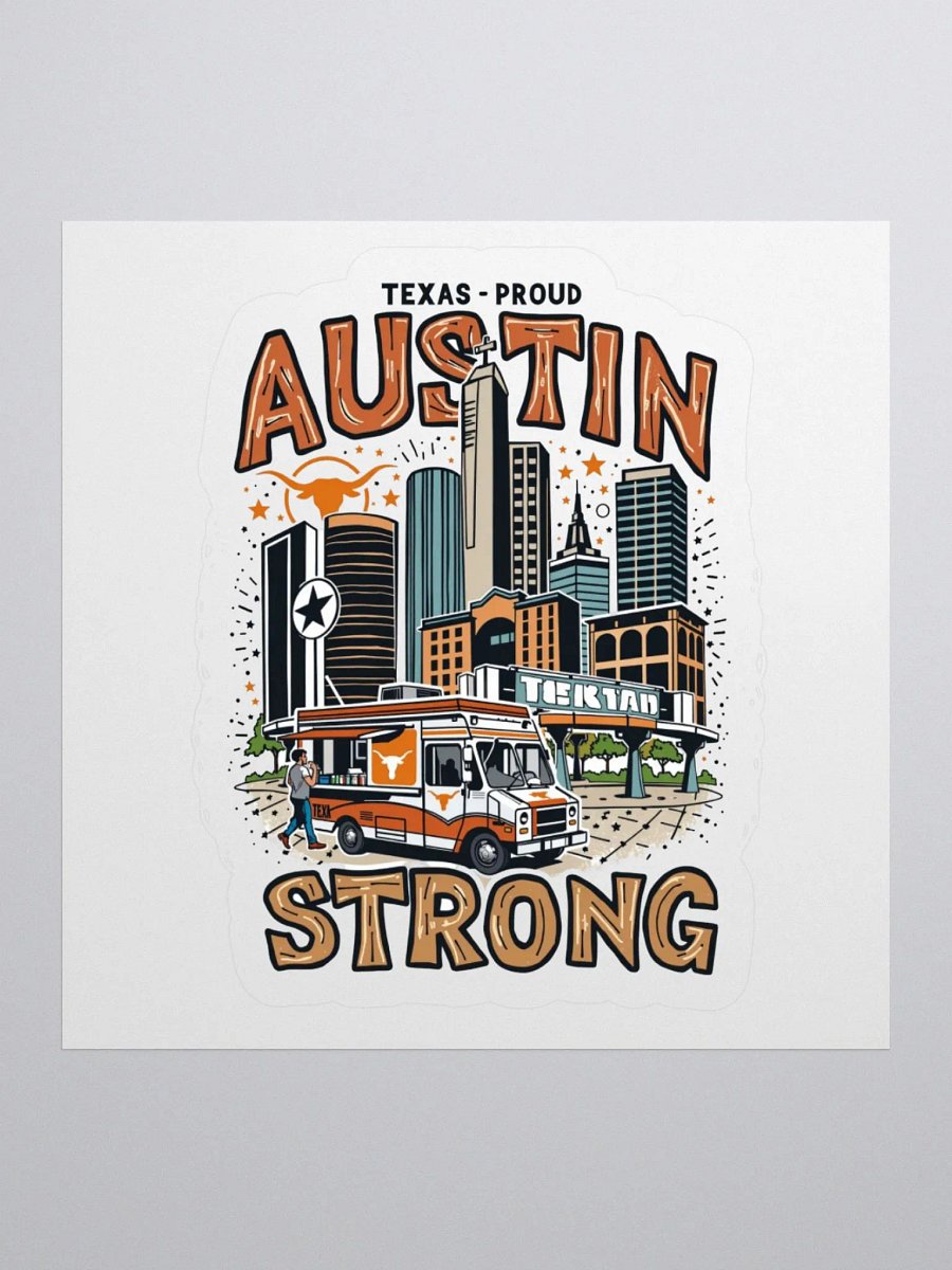 Austin Strong Kiss Cut Stickers product image (3)