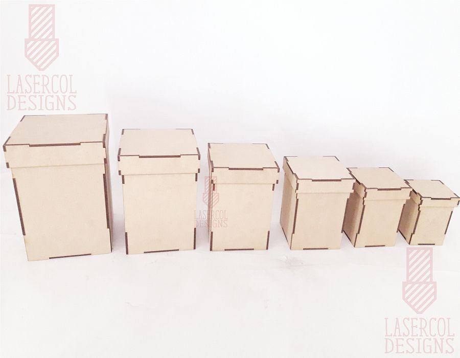 Boxes Bundle (Set 3, 4) - Laser Cut Files product image (5)