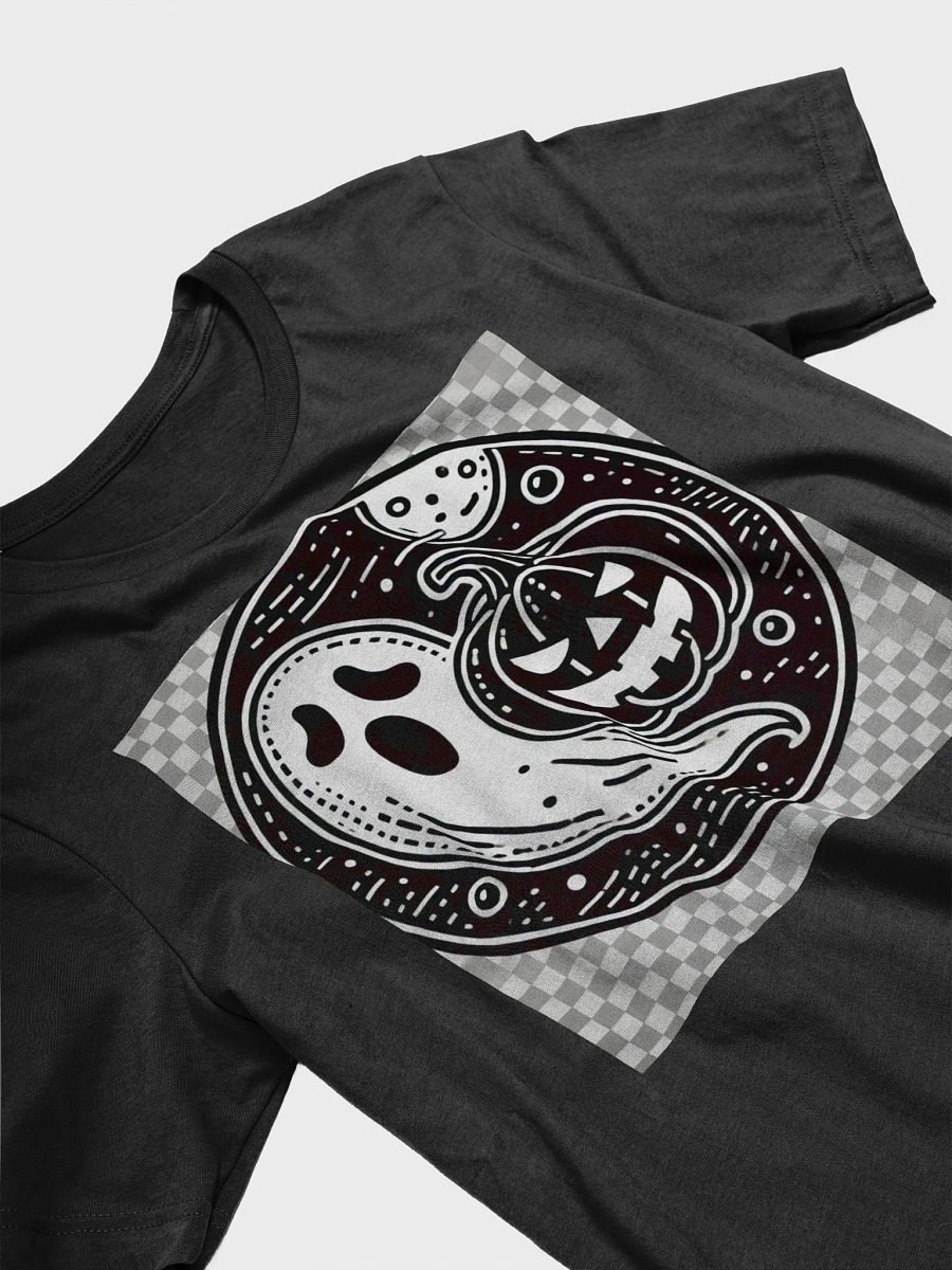 Surprised Ghost and Jack-o'-Lantern Illustration T-Shirt product image (7)