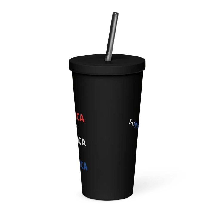 Patriotic Insulated Tumbler: KAMALA Keep Mend Love America product image (2)