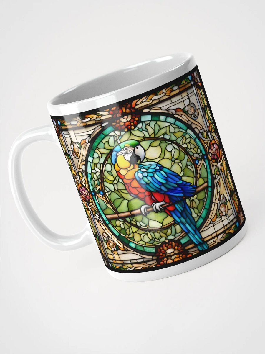 #004 - Catalina Macaw Stained Glass Mug product image (5)