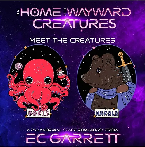 KICKSTARTER ART REVEAL! Introducing the first of the Wayward Creatures animal portraits! Meet Boris & Harold. Cute...but very...