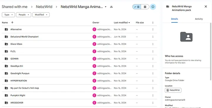 NebzWrld Manga Animations pack product image (2)