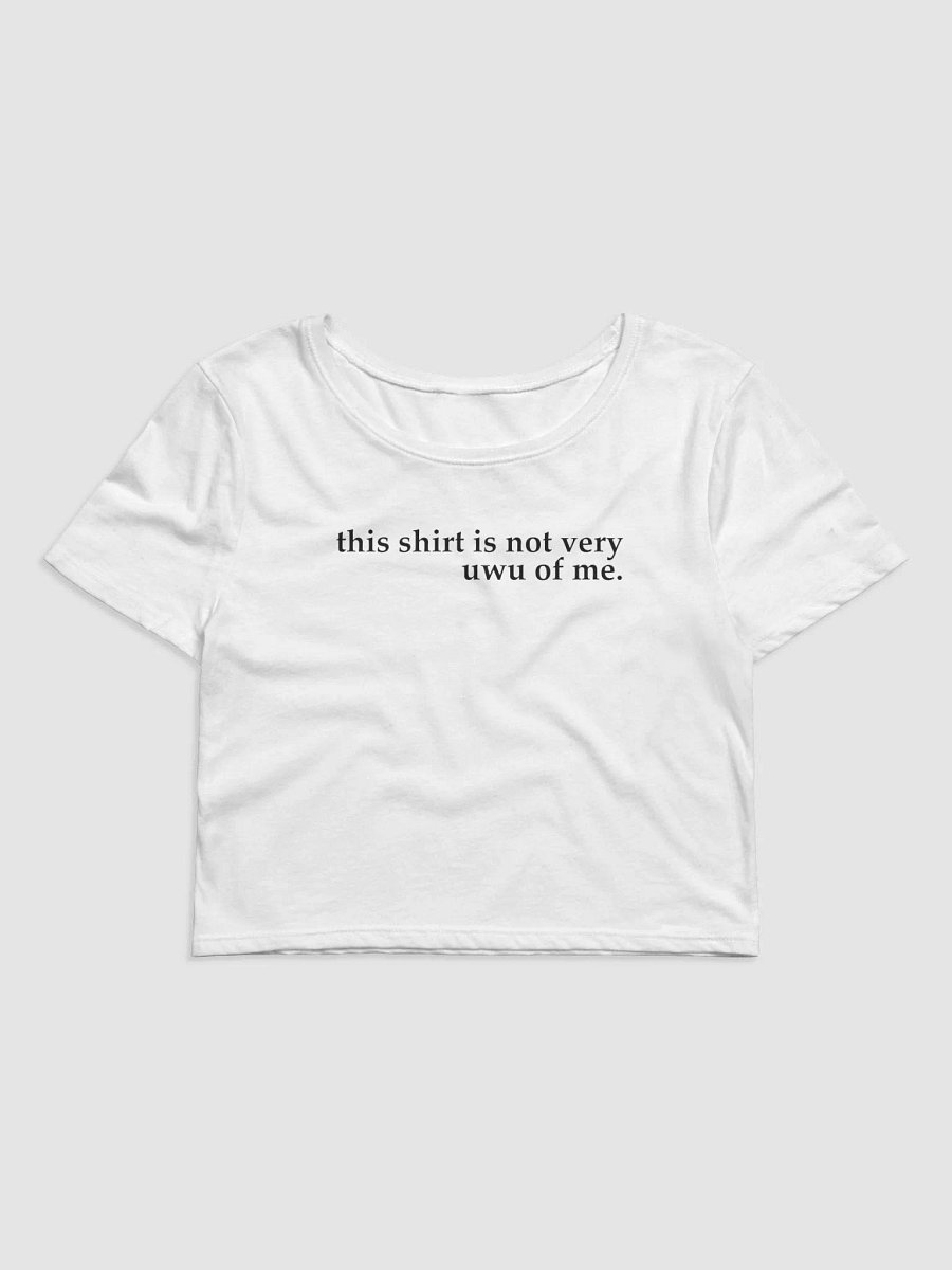 not very uwu cropped tee product image (1)