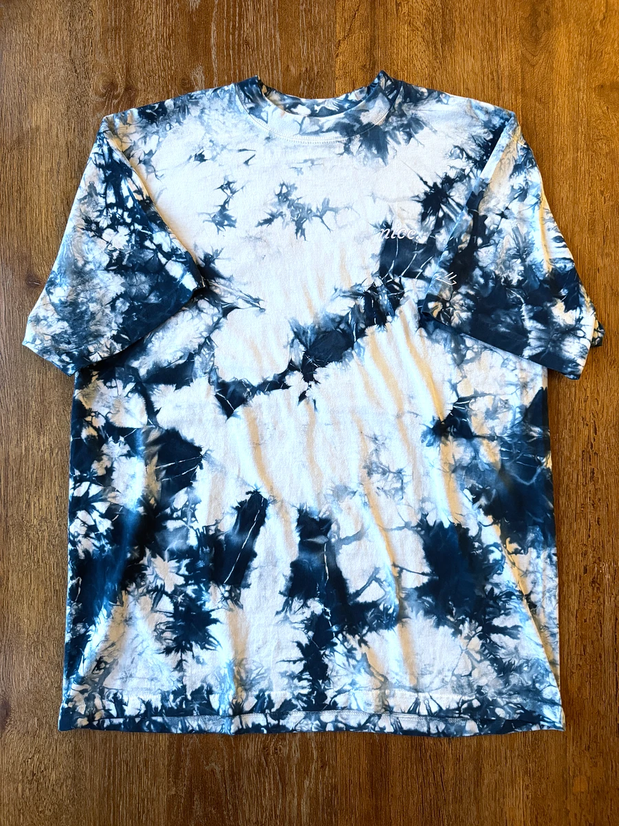 Nice. Embroidered Tie Dye Tee (Navy/White) product image (3)