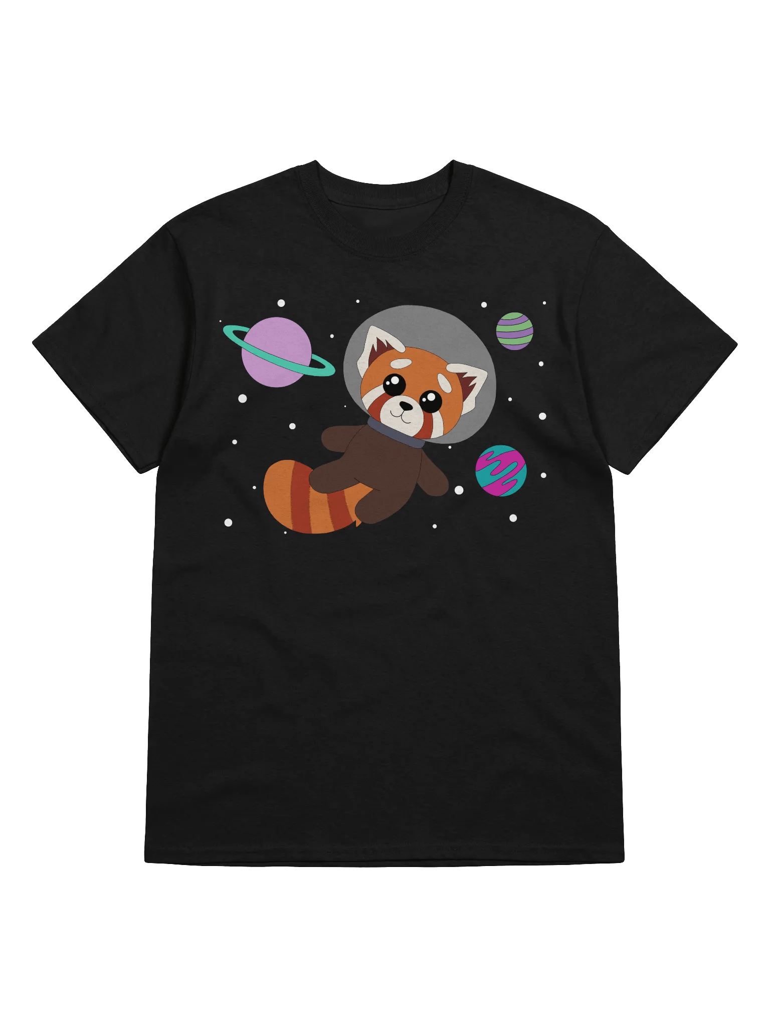 Red Panda Space T-shirt product image (1)