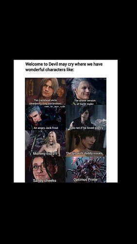 https://twitch.tv/redgrimgaming 
Devil May Cry 5 you know the one with the emo poetry dreamboat and the cranky kid

#capcomga...