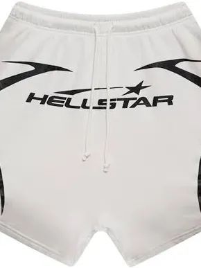 Hellstar Warm Up Shorts White product image (1)
