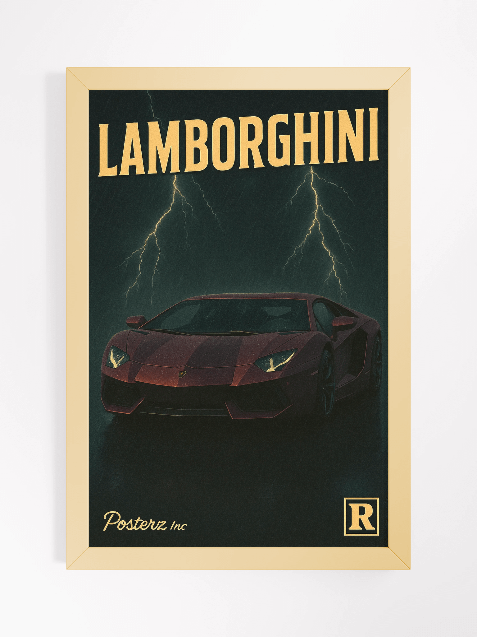 Lambo Thunder Cinematic Speed Poster product image (2)