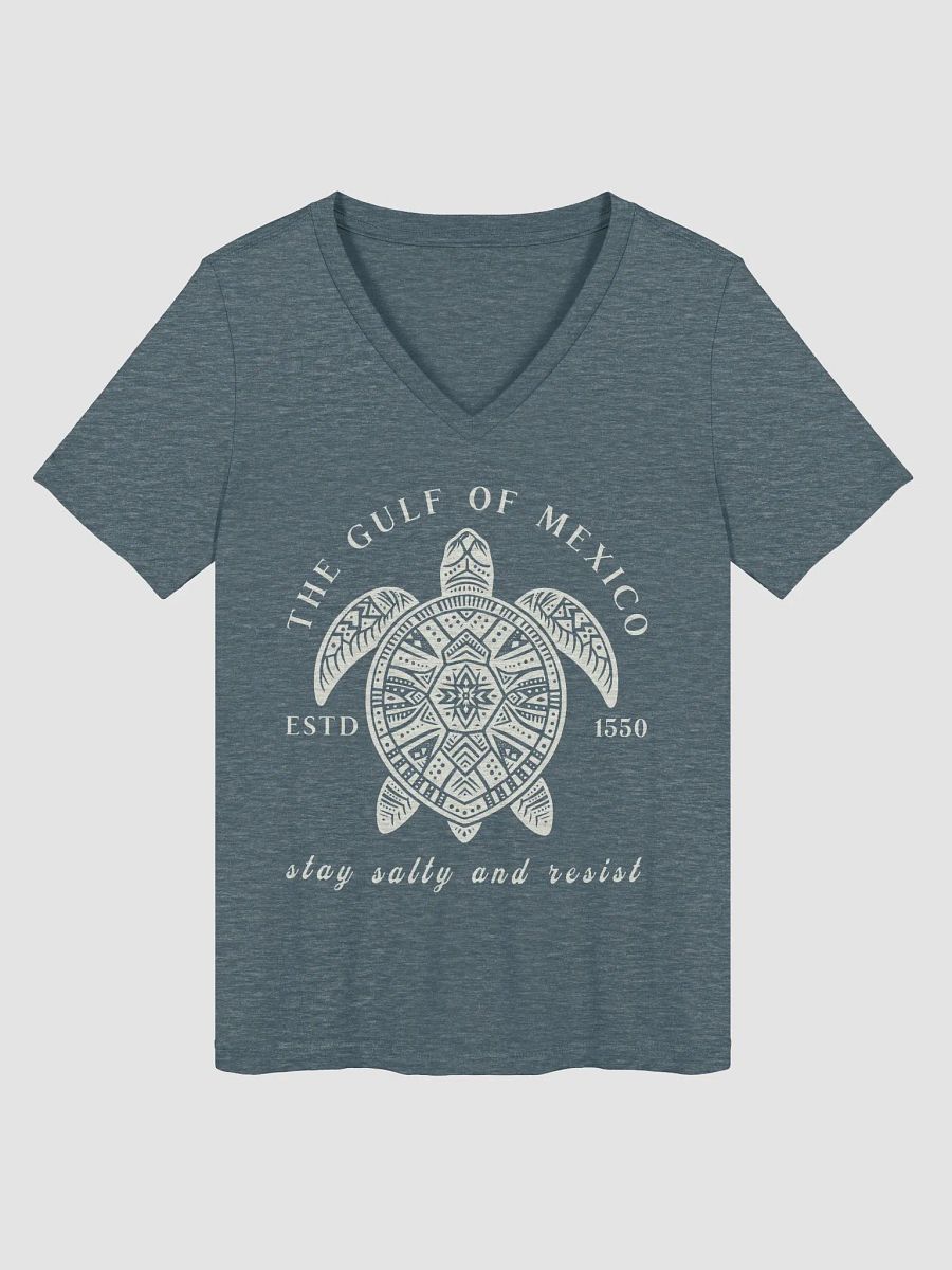 The Gulf Of Mexico Estd 1550 V-Neck Tee product image (13)