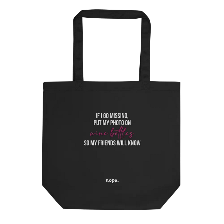 nope. resolute - wine tote product image (1)