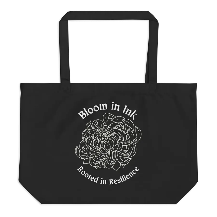 "Bloom in Ink" Peony Tote Bag product image (1)