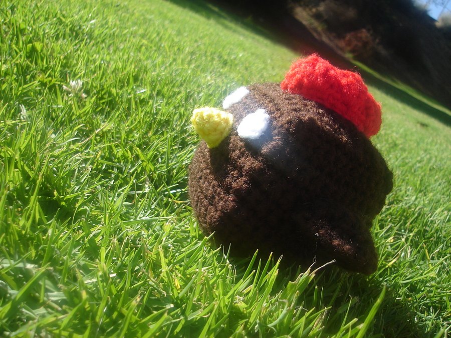 Crocheted Block Chicken Plush product image (2)