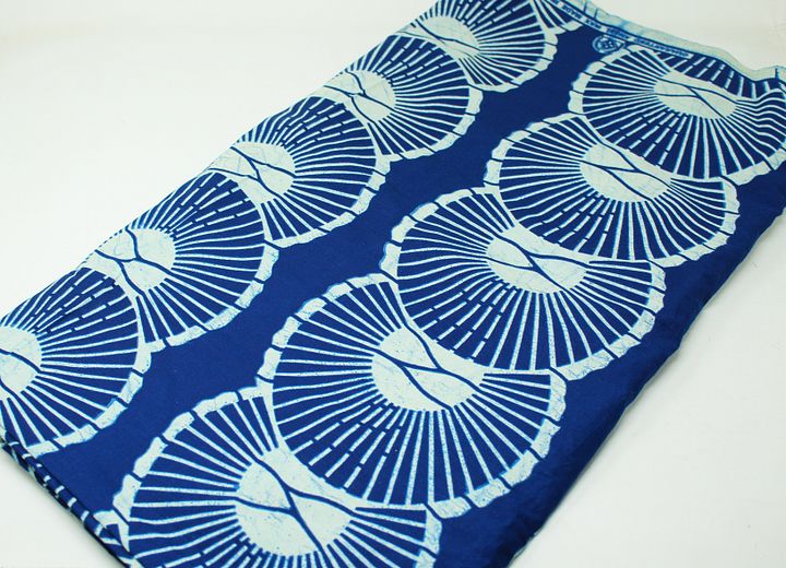 Tessuto Wax Indigo Yoruba - Design Sole - cod.604/B product image (2)