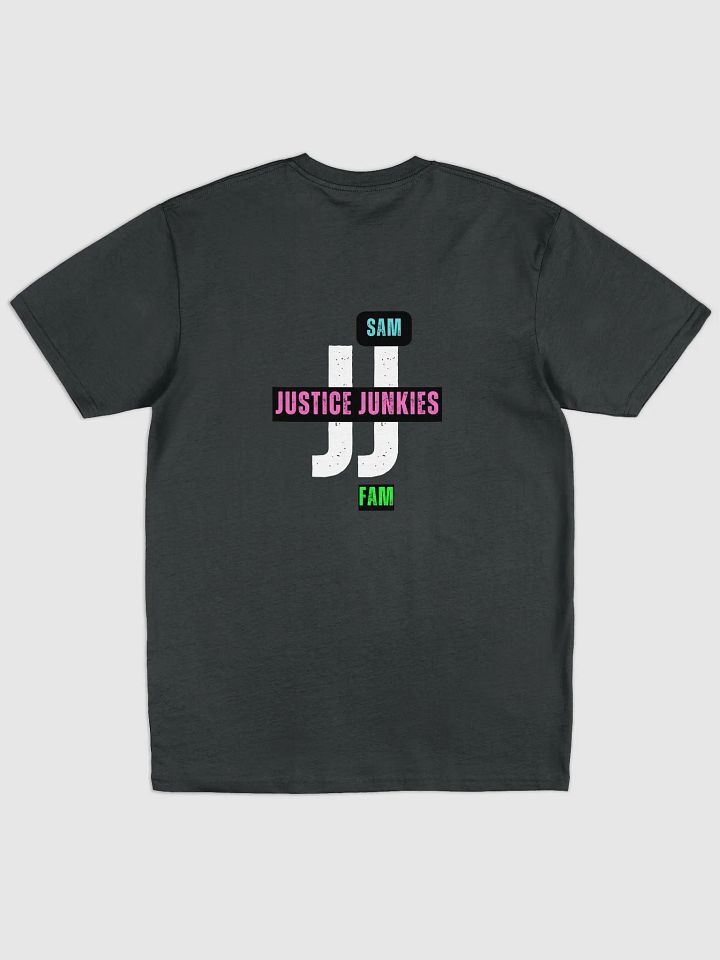 Definition of Justice Junkies with SamFam JJ on the back t-shirt product image (2)