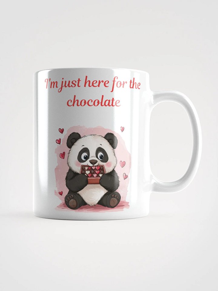Just here for the chocolate love coffee mug product image (2)