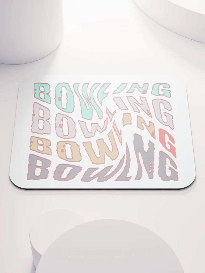Mess Swirl Bowling Wavey Blast Mouse Pad product image (1)