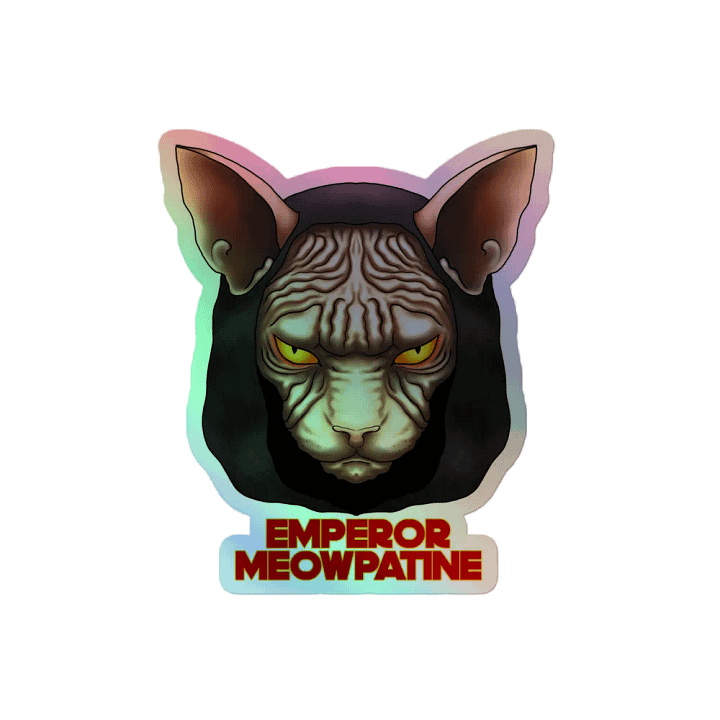 Emperor Meowpatine Holo Sticker product image (2)