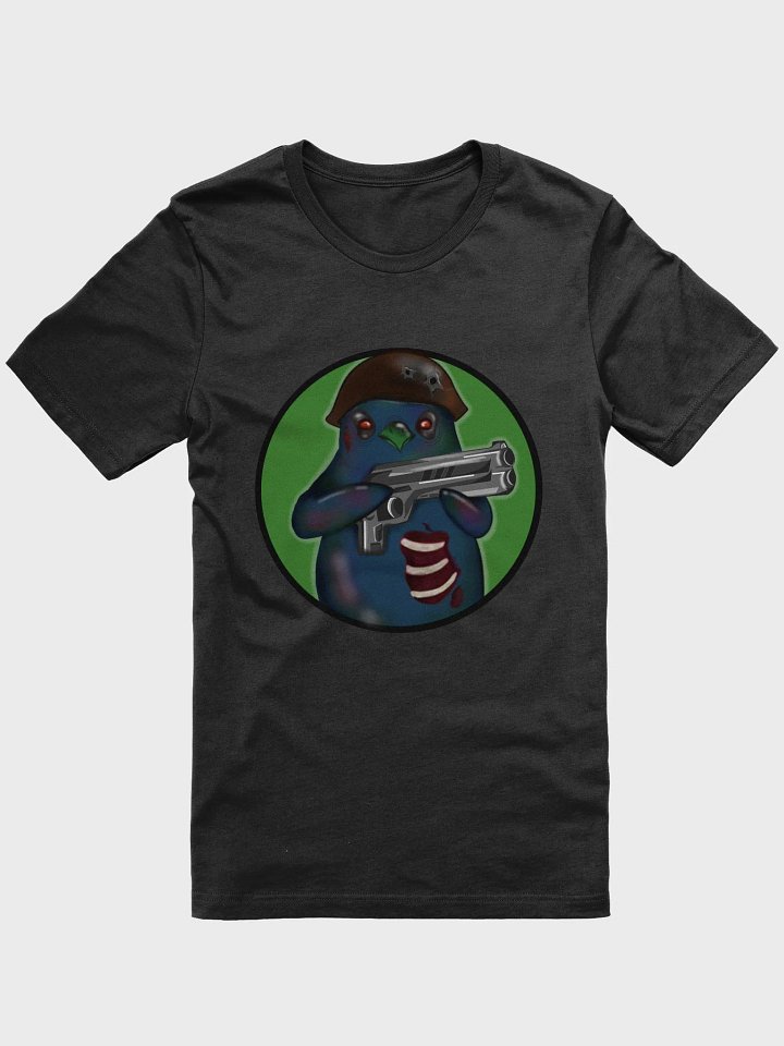 Menacing Bird Gunner T-Shirt Logo Color Green product image (1)