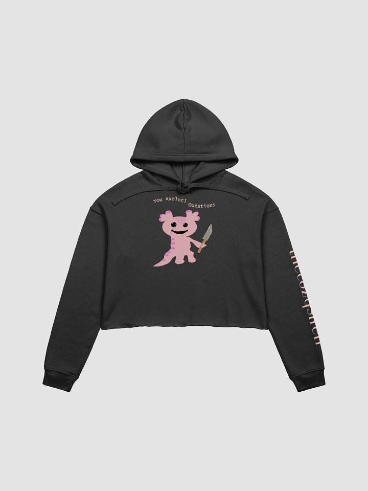 You Axolotl Questions Fleece Crop Hoodie product image (1)