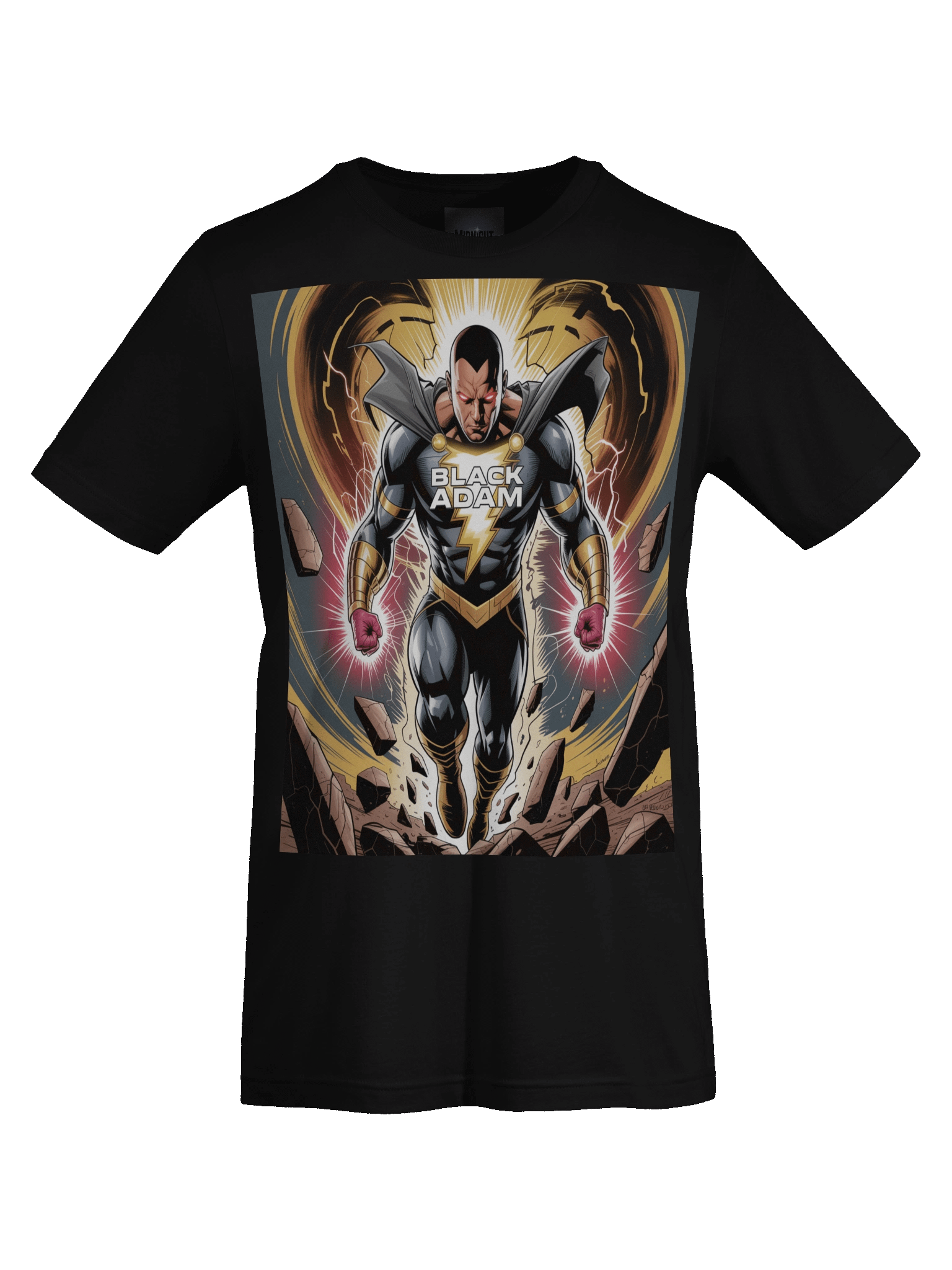 Black Adam Kahndaq Thunder Supersoft T-Shirt – Shazam Shadow Surge product image (1)