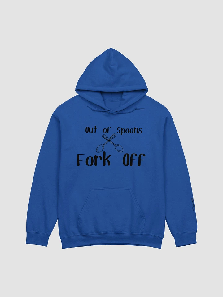 Out of Spoons, Fork Off Hoodie- Black Print product image (33)