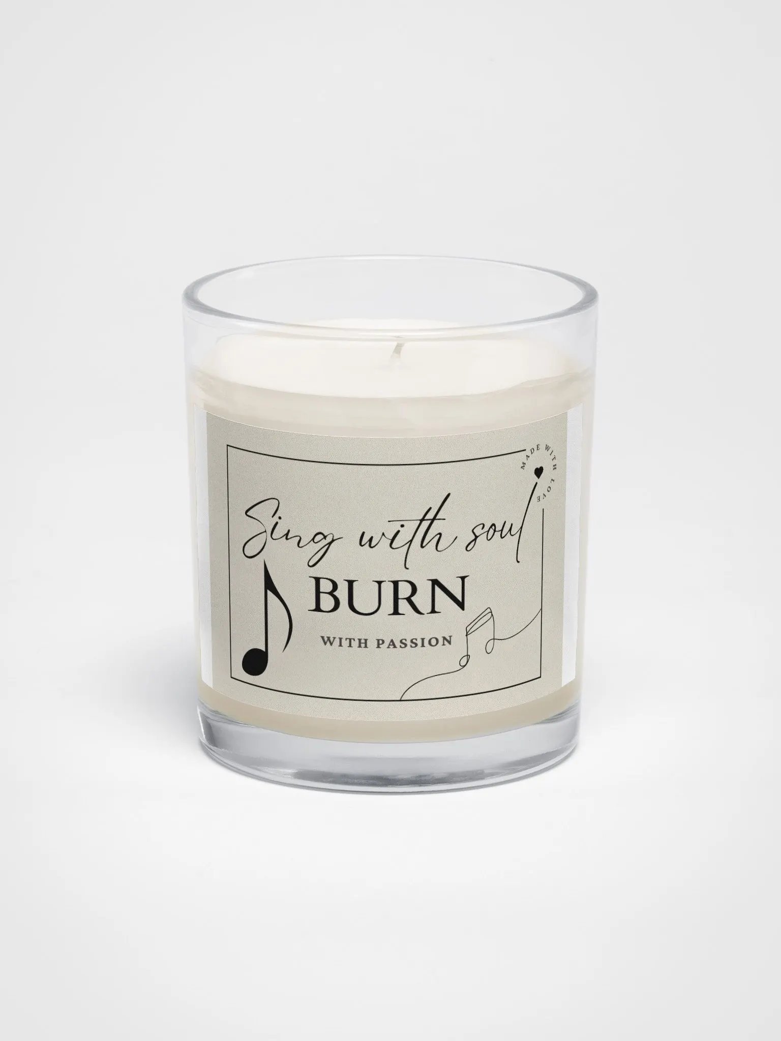 Sing With Soul Burn With Passion Candle - Unique Gifts For Singers product image (1)