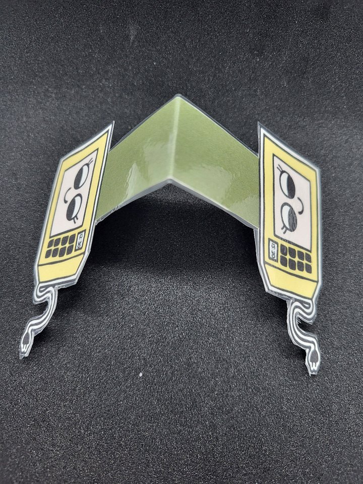 Cute Cartoon Microwave Character Magnetic Laminated Bookmark for Foodies product image (2)
