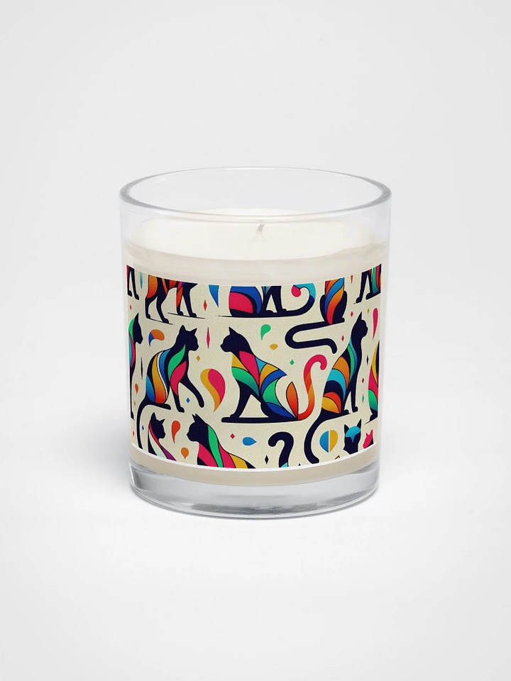 Soy Wax Candle In A Clear Glass Jar product image (1)