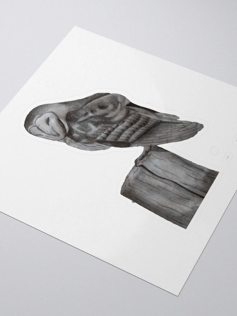 Barn Owl Drawing Sticker product image (8)