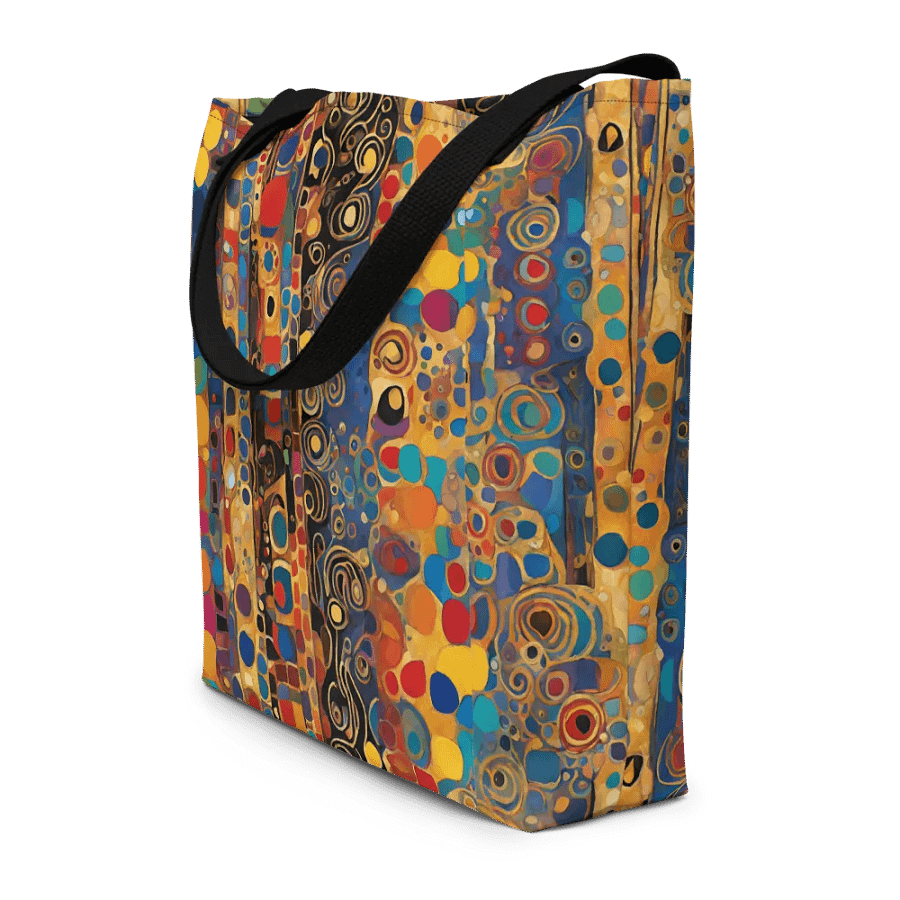 Big printed tote bag with Kadinsky inspired  design product image (8)