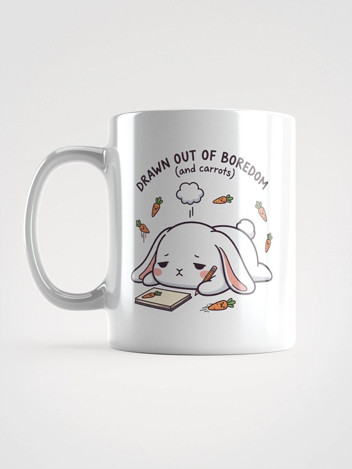 Bored Bunny Artist White Glossy Mug product image (1)