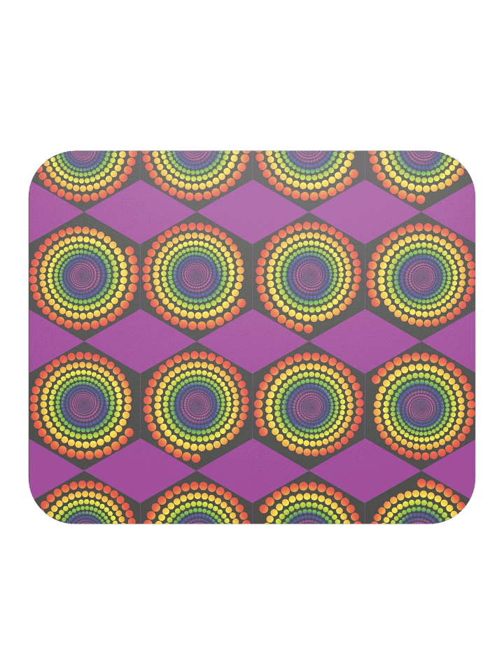 Vivid Spirals Mouse Pad product image (1)