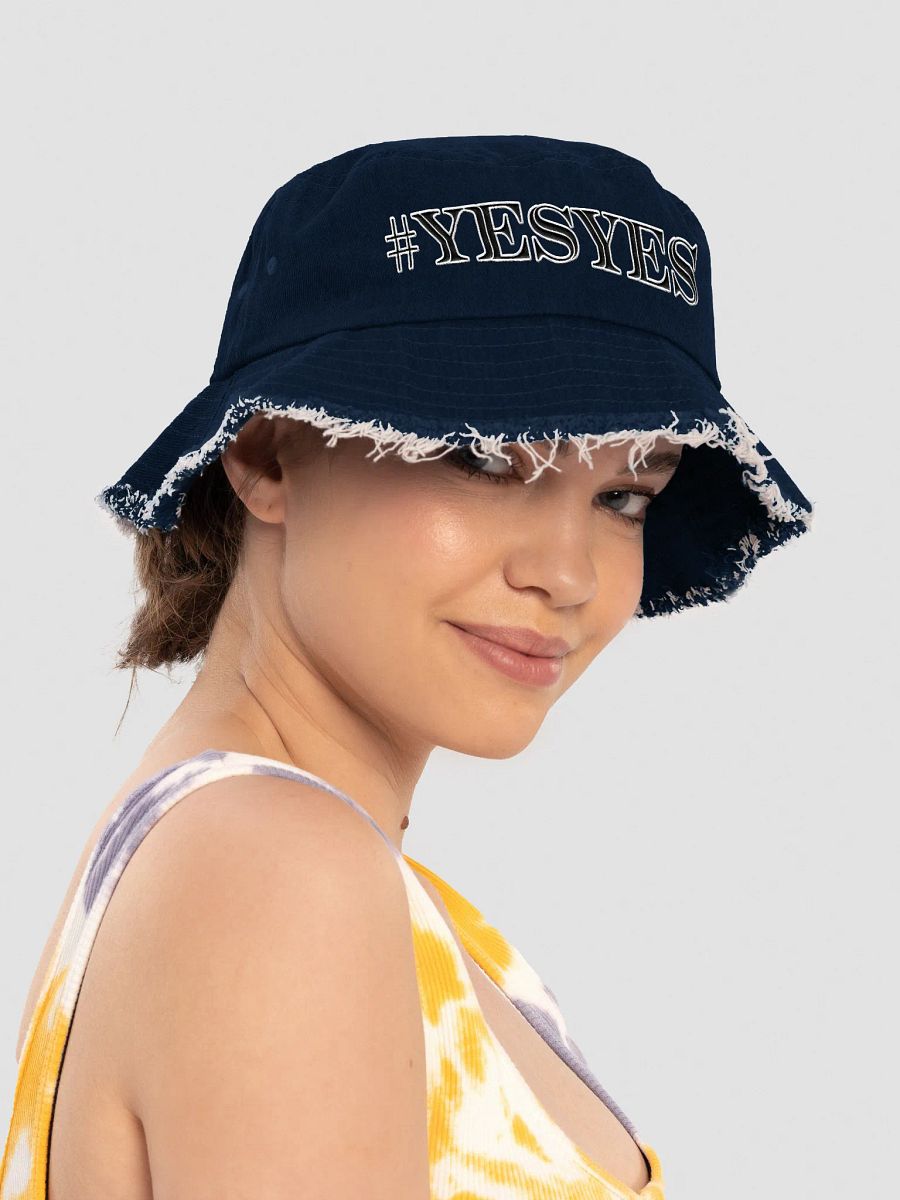 #YESYES Distressed Denim Bucket Hat product image (5)