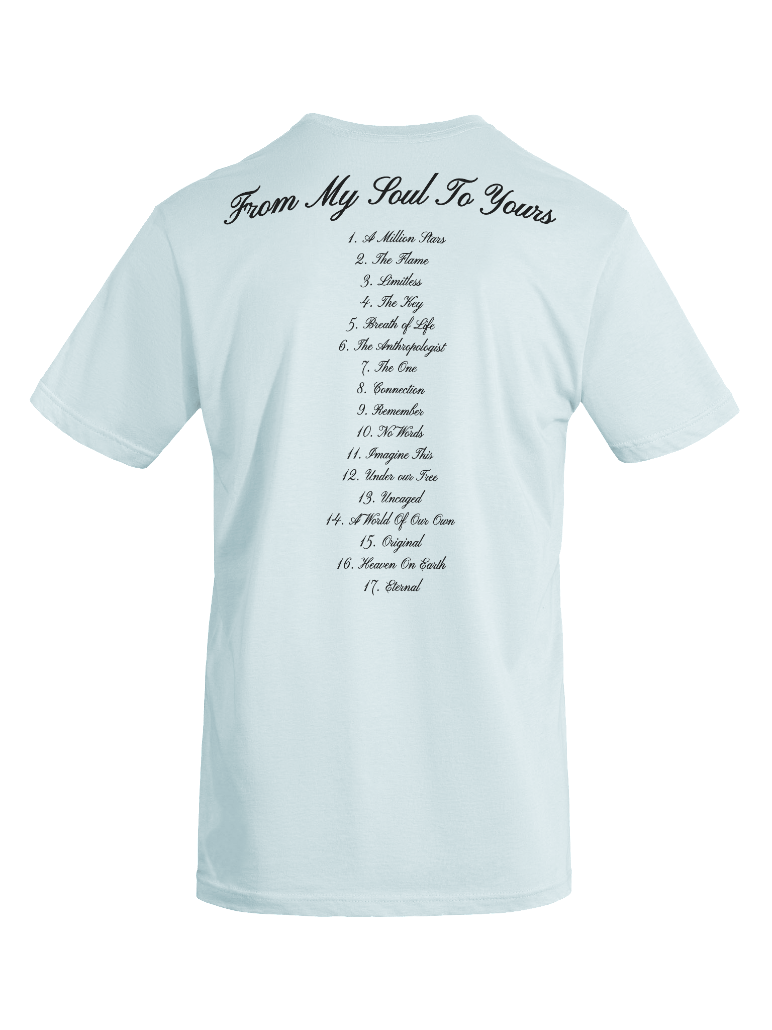 "From my soul to yours" tee (Light Blue) product image (10)