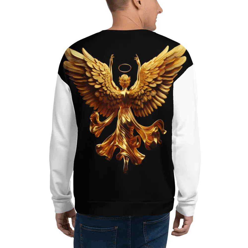 A Golden Angel and Cross - Unisex Sweatshirt #8 product image (4)
