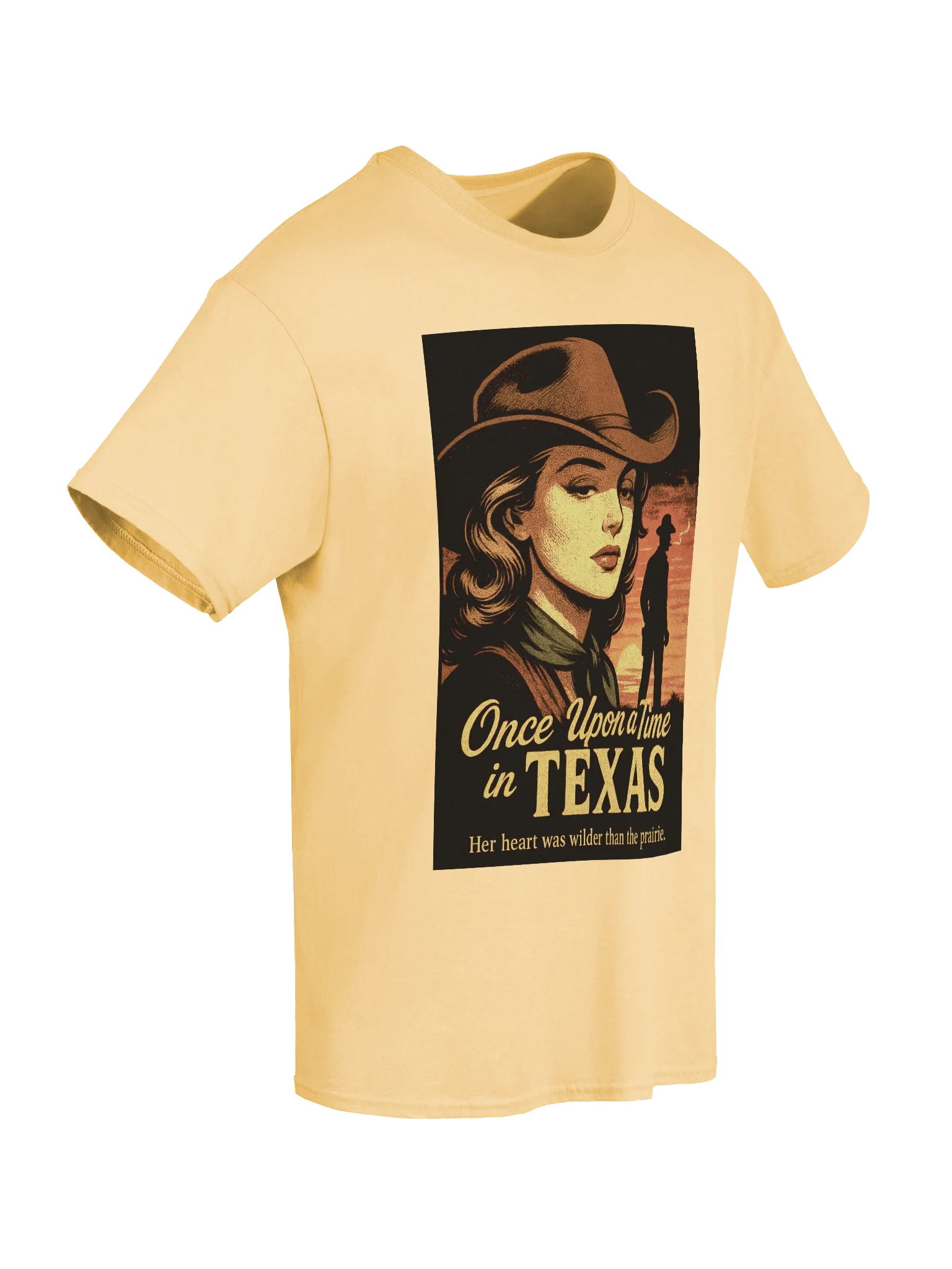 Once Upon a Time in Texas Faux 1950's Film Poster Boxy Fit Unisex T-Shirt product image (92)